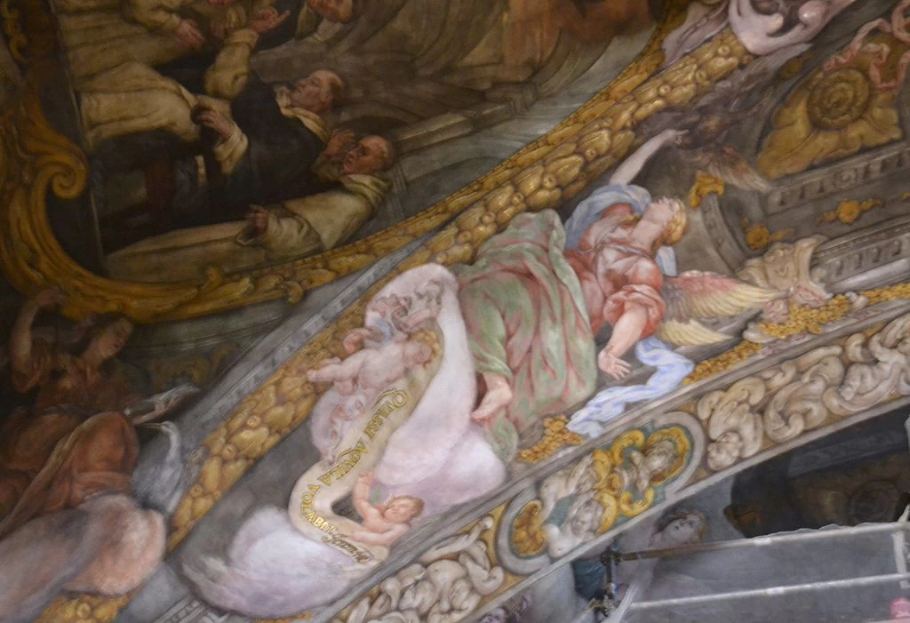 Affreschi nella chiesa di San Nicola e San Pietro martiri, Valencia - dettaglio 1